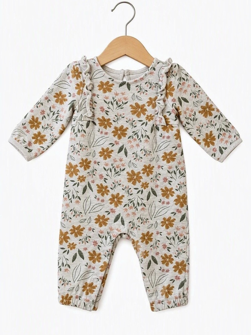 10/$15 Carter's Floral Baby Footie Baby 3M
